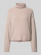 Swetry damskie - Golf o kroju relaxed fit z mieszanki wełny - miniaturka - grafika 1