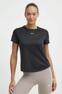 Koszulki sportowe damskie - Reebok t-shirt do biegania kolor czarny 100034918 - miniaturka - grafika 1