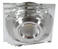 Oprawy, klosze i abażury - SS-32 LED oprawa sufitowa do zabudowy kwadratowa przeźroczysta 2228808 - miniaturka - grafika 1