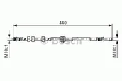 Przewody hamulcowe - Bosch Przewód hamulcowy giętki BOSCH 1987481430 8K0611775D 1987481430 - miniaturka - grafika 1