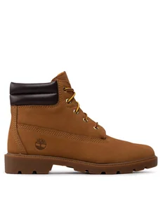 Timberland Trapery 6In Water Resistant Basic TB0A2MBB231 Brązowy - Buty dla chłopców - miniaturka - grafika 1