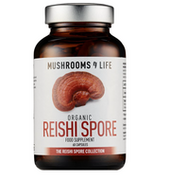Suplementy naturalne - Mushrooms 4 Life Reishi Spores - Certyfikowana gąbka BIO, 60 kapsułek - miniaturka - grafika 1