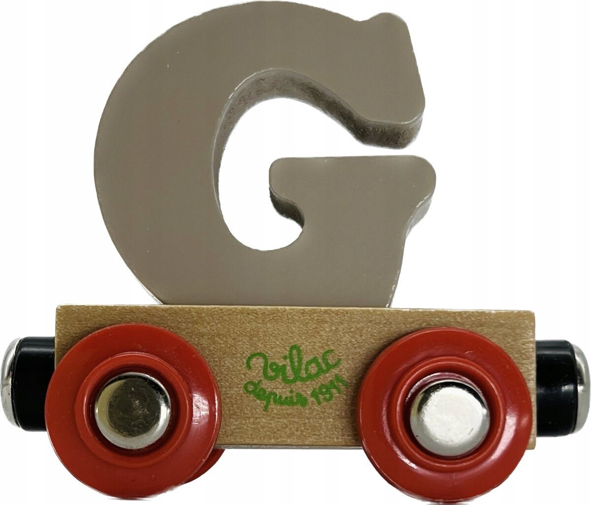 Wagonik Kolejowy Magnetyczny z Literką G - Różne Kolory