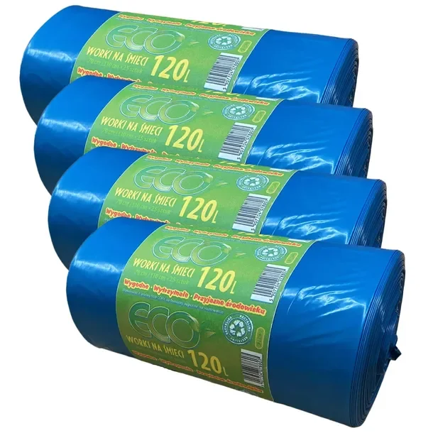 Niebieskie Worki Na Śmieci 120l Bardzo Mocne X100