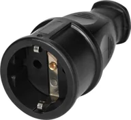 Gniazdka elektryczne - Orno Gniazdo warsztatowe 2P+Z Schuko z wygodnym chwytem, czarne, 12 szt. - miniaturka - grafika 1