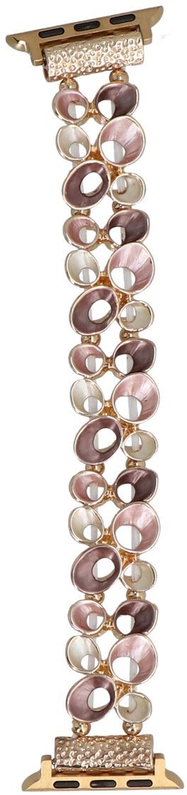 GlacierX bransoleta do smartwatcha Gleam Drops Stretch Bracelet Rose Cappuccino do Apple Watch 38/40/41mm Złota Cappucino