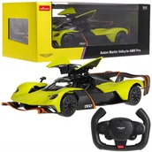 Zabawki zdalnie sterowane - R/C 1:14 Aston Martin Valkyrie AMR Pro Zielony RASTAR - miniaturka - grafika 1