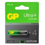 Baterie i akcesoria - Baterie alkaliczne GP Ultra+ Alkaline 15AUP21-SB4 AA 4 szt. - miniaturka - grafika 1