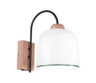 Lampy ścienne - Kolarz A1352.61.G - Kinkiet NONNA 1xE27/60W/230V dąb/biały/zielony - miniaturka - grafika 1