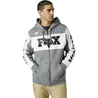 Bluzy męskie - Fox Racing Męska bluza z kapturem Honda Zip, Heather Graphite 2, S - miniaturka - grafika 1