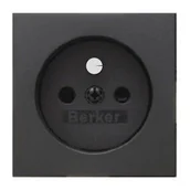Gniazdka elektryczne - Berker Płytka czołowa do gniazda z uziemieniem antracyt | KUPUJESZ WIĘCEJ$17 NAPISZ! ZROBIMY INDYWIDUALNĄ WYCENĘ! 3965766076 - miniaturka - grafika 1
