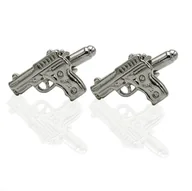 Spinki do mankietów i krawatów - Spinki do mankietów tematyczne pistolety EM 11 - EM Men's Accessories - miniaturka - grafika 1