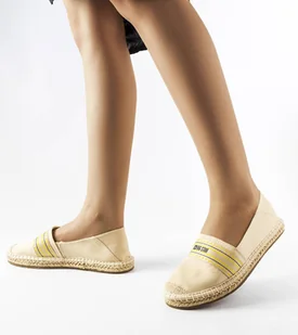Beżowe espadryle Big Star LL274895 -39 - Espadryle damskie - miniaturka - grafika 1