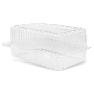 Pojemniki kuchenne - Pojemnik plastikowy na ciasto 26,5 x 21 x 7 cm 10 sztuk - miniaturka - grafika 1