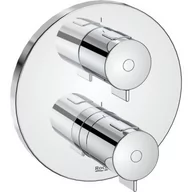 Baterie podtynkowe - Roca A5A2K18C00 T-500 Bateria termostatyczna prysznicowa podtynkowa rozeta 160 mm - miniaturka - grafika 1