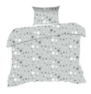 Pościel dla dzieci - Pościel 140x200 gwiazdki szara Kids - miniaturka - grafika 1