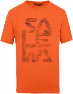 Koszulki sportowe męskie - Koszulka Salewa SALEWA PRINT DRY M T-SHIRT - red orange melange - grafika 1