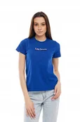 Koszulki i topy damskie - LEE LOGO TEE SURF BLUE L44NEPQF S - miniaturka - grafika 1
