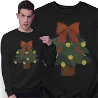 Bluzy męskie - Świąteczna Bluza Prezent na Święta dla Tenisisty Choinka dla Sportowca - miniaturka - grafika 1
