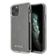 Etui i futerały do telefonów - Guess GUHCN58PCGLSI iPhone 11 Prosrebrny/silver hard case Glitter - miniaturka - grafika 1