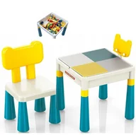Klocki - Stolik do Klocków 2w1 do Budowania Rysowania i Przechowywania Hit Zestaw - miniaturka - grafika 1