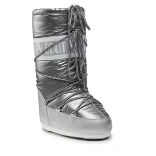 Śniegowce damskie - Moon Boot Śniegowce Classic Pillow 14027100002 Silver - grafika 1