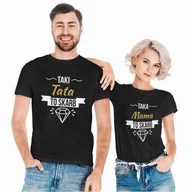 Gadżety dla niej i dla niego - Koszulki dla Mamy i Taty Taka mama to skarb. Taki Tata to skarb. - miniaturka - grafika 1