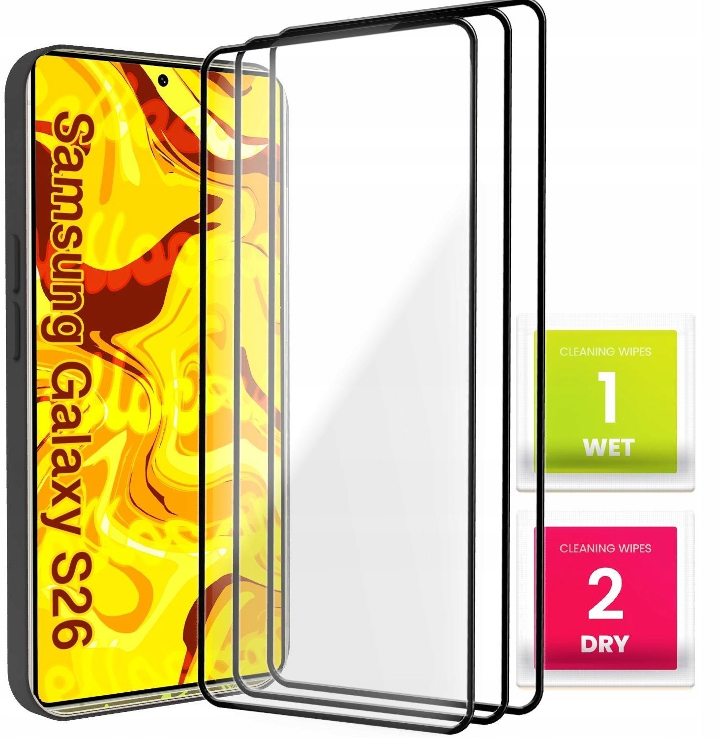 3-PAK Szkło Hartowane Do Samsung Galaxy S26 Pełne, 5D, Szybka, 9H