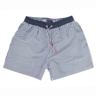 Szorty kąpielowe chłopięce szybkoschnące na plaże w paski Captain Mike 104 cm - Spodenki damskie - miniaturka - grafika 1