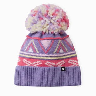 Czapka Reima Kirjoen 5300286B Fioletowy - Czapki dla dzieci - miniaturka - grafika 1