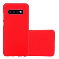 Etui i futerały do telefonów - Etui Pokrowiec Do Samsung Galaxy S10 PLUS Obudowa w FROST CZERWONY TPU Silikon Case Cover Ochronny Plecki Cadorabo - miniaturka - grafika 1