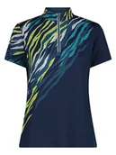 Koszulki sportowe damskie - cmp Koszulka kolarska w kolorze granatowym - miniaturka - grafika 1