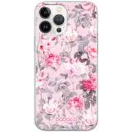 Etui i futerały do telefonów - Etui do Apple IPHONE 6/6S Kwiaty 054 Babaco Nadruk pełny Różowy - miniaturka - grafika 1