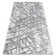 Dywany - Dywan AKRYL VALS 8381 Linie przestrzenny 3D szary 250x350 cm - miniaturka - grafika 1