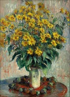 Plakaty - Galeria Plakatu, Plakat, Jerusalem Artichoke Flowers, Claude Monet, 40x60 cm - miniaturka - grafika 1