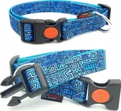 Obroże dla psów - Dino DINO OBROŻA TAŚMA IVO 25mm/40-70cm LIŚĆ - miniaturka - grafika 1