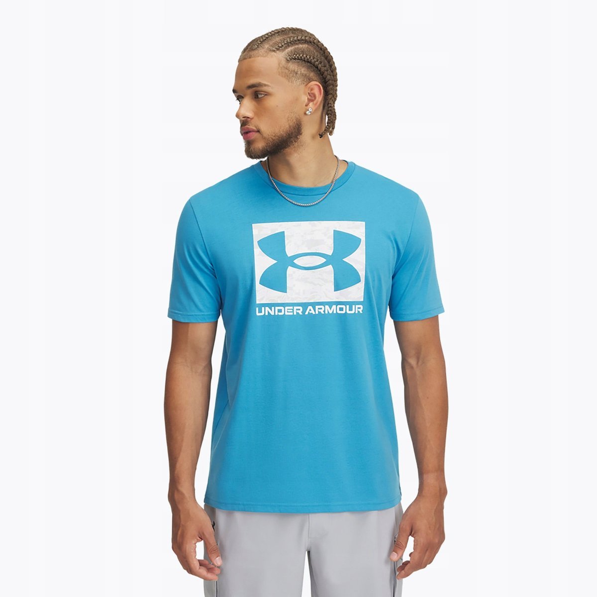 MĘSKI T-SHIRT SPORTOWY UNDER ARMOUR ABC CAMO BOXED LOGO SS L