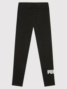 Puma Legginsy Essentials Logo 587035 Czarny Tight Fit - Legginsy - miniaturka - grafika 1