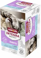 Mokra karma dla kotów - Zestaw Animonda Integra Protect Adult Diabetes, 24 x 100 g - Z łososiem - miniaturka - grafika 1