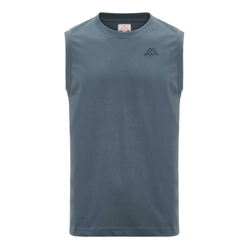 Kappa Cadwal Korporate Man Tee Wygodna i stylowa koszulka techniczna kolor niebieski Cobalt i Dk Denim Rozmiar 4XL