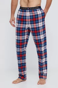 Tommy Hilfiger spodnie piżamowe męskie kolor bordowy wzorzysta - Piżamy męskie - miniaturka - grafika 1