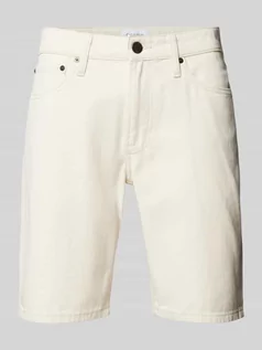 Spodenki męskie - Szorty jeansowe z 5 kieszeniami - grafika 1