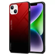 Etui i futerały do telefonów - Pokrowiec Do Apple iPhone 14 Etui w CZERWONO - CZARNY TPU Obudowa Case Cover Plecki Ochronny Cadorabo - miniaturka - grafika 1