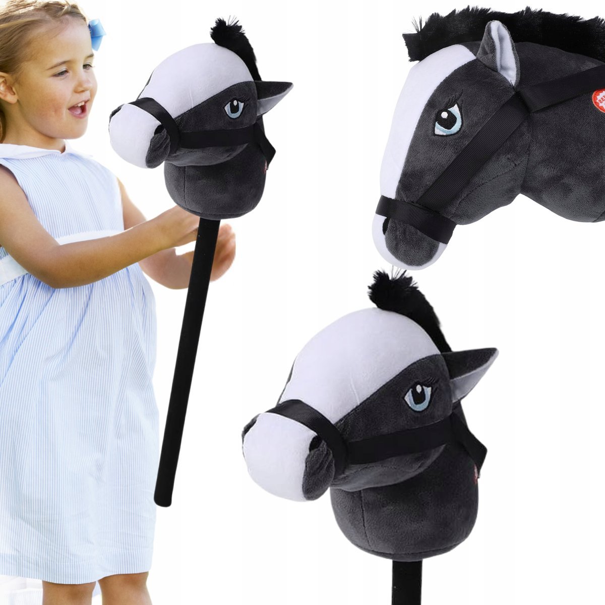 Koń Na Kijku Hobby Horse Głowa Konia Na Kiju Z Dźwiękiem Konik Dla Dzieci