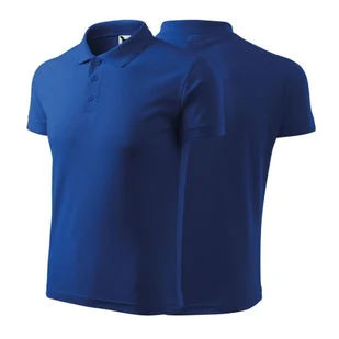 Koszulka chabrowa polo z logo na sercu męska z nadrukiem logo firmy 200g 203 kolor 05 koszulka polo - Moda i Uroda OUTLET - miniaturka - grafika 1