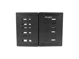 Lanberg RAMA WISZĄCA ROZKŁADANA 19&quot 8U 497X400/240 CZARNA FB01-5408-10B - Szafy rack - miniaturka - grafika 1