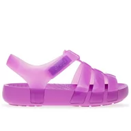 Sandały damskie - Sandały Crocs Isabella Jelly Sandal 209837-6WQ - różowe - miniaturka - grafika 1