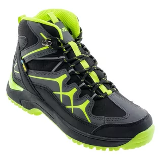 Buty dla dziewczynek - Hitec, Buty dziecięce, wysokie, Miko Mid WP Teen, Black/Dark Grey/Lime, 36 - grafika 1