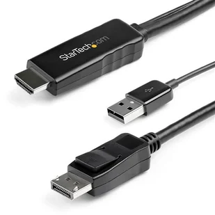 StarTech HD2DPMM3M adapter kablowy 3 m HDMI Typu A (Standard) DisplayPort Czarny - Adaptery i przejściówki - miniaturka - grafika 1