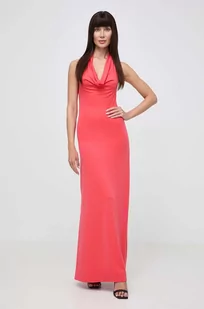 Guess sukienka FLAVIA kolor czerwony maxi rozkloszowana W4GK28 KBPZ0 - Sukienki - miniaturka - grafika 1